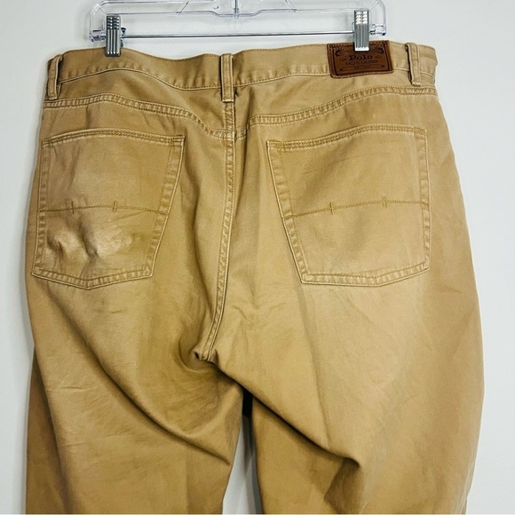 Polo Ralph Lauren Khaki Straight Leg Classic Jeans 38W - Picture 5 of 6